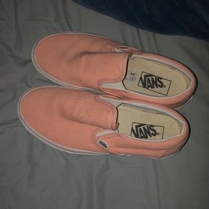 Classic slip on vans CORAL size 7.5 Women’s